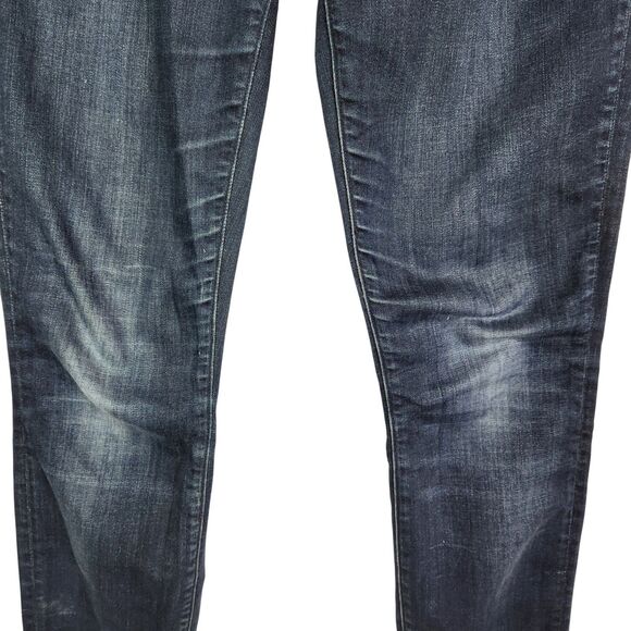 AYR Jeans Womens 27 Blue Skinny Mid Rise Stretch Denim Distressed‎ USA Made - Picture 4 of 14